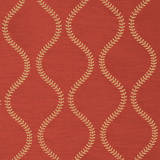 SCHUMACHER  CHROMA AGADIR EMBROIDERY EMBROIDERIES,SILKS & SATIN EMBROIDERIES,SILKS & SATIN SPICE   - 65754