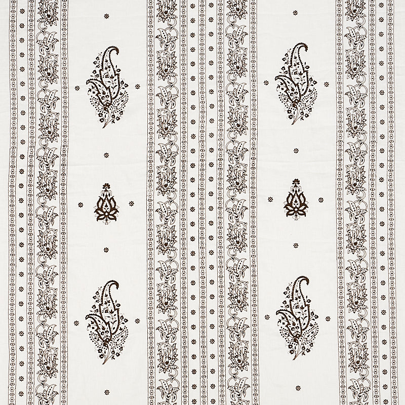 SCHUMACHER  EAST MEETS WEST JAIPUR LINEN EMBROIDERY EMBROIDERIES EMBROIDERIES BROWN   - 65801