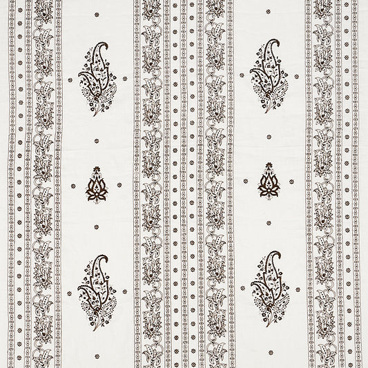 SCHUMACHER  EAST MEETS WEST JAIPUR LINEN EMBROIDERY EMBROIDERIES EMBROIDERIES BROWN   - 65801
