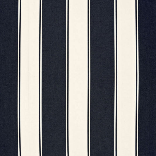 SCHUMACHER  COTE D'AZUR CANNES AWNING STRIPE PATTERN WOVENS PATTERN WOVENS DENIM   - 65892