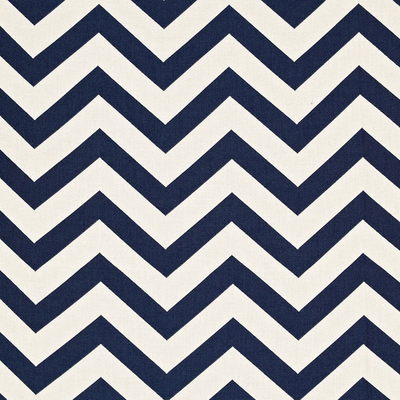 SCHUMACHER  COTE D'AZUR ANTIBES CHEVRON PATTERN WOVENS PATTERN WOVENS NAVY   - 65920