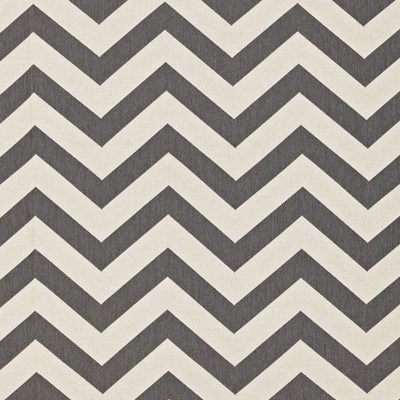 Gray and white chevron zigzag pattern textile, modern geometric fabric for decor.
