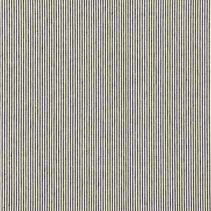 Beige pinstripe fabric texture with thin vertical dark navy stripes, woven textile.