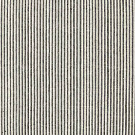 SCHUMACHER  SEA ISLAND STRIPE WESLEY TICKING STRIPE PATTERNED WOVENS PATTERNED WOVENS EBONY   - 65981