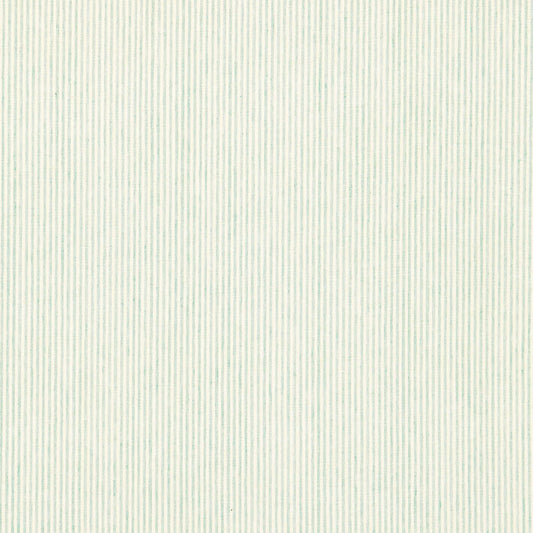 SCHUMACHER  SEA ISLAND STRIPE WESLEY TICKING STRIPE PATTERNED WOVENS PATTERNED WOVENS AQUA   - 65984