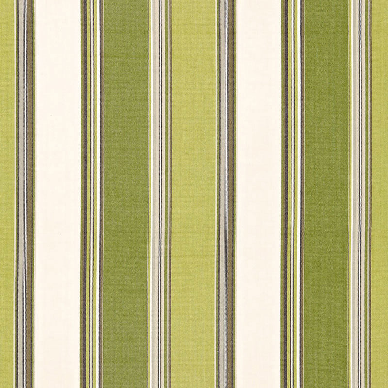 SCHUMACHER  SEA ISLAND STRIPE ADDISON COTTON STRIPE PATTERN WOVENS PATTERN WOVENS VERT   - 66003