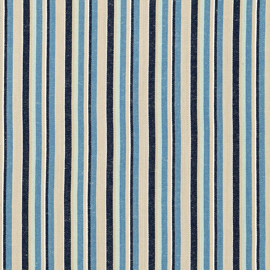 SCHUMACHER  SEA ISLAND STRIPE KIAWAH STRIPE PATTERN WOVENS,HIGH PERFORMANCE PATTERN WOVENS,HIGH PERFORMANCE INDIGO   - 66030