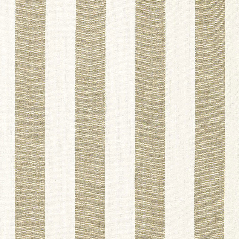 Beige and cream vertical striped linen fabric texture with woven look.