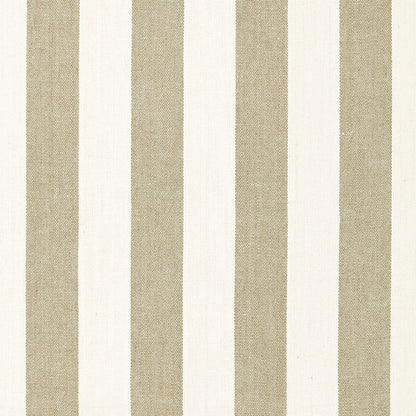 Beige and cream vertical striped linen fabric texture with woven look.