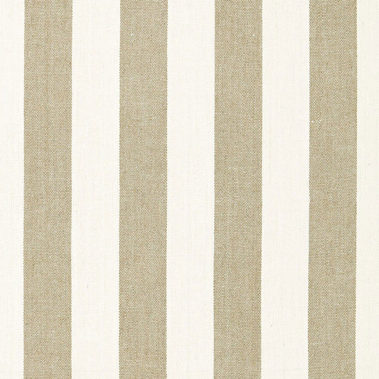 SCHUMACHER  SEA ISLAND STRIPE AUGUSTIN LINEN STRIPE PATTERN WOVENS PATTERN WOVENS LINEN / IVORY   - 66071