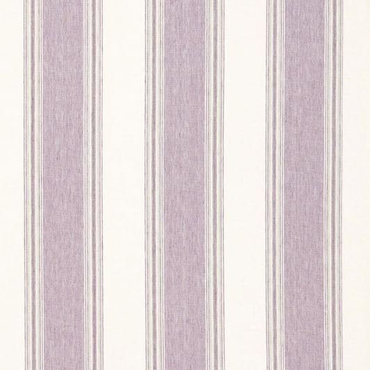 SCHUMACHER  SEA ISLAND STRIPE SAVANNAH LINEN STRIPE PATTERN WOVENS PATTERN WOVENS LAVENDER   - 66083