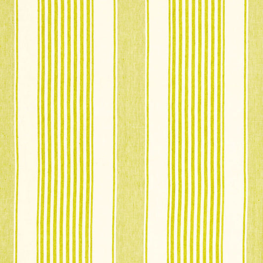SCHUMACHER  SEA ISLAND STRIPE SUMMERVILLE LINEN STRIPE PATTERN WOVENS PATTERN WOVENS LIMEADE   - 66091