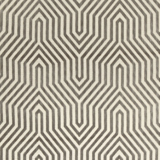 SCHUMACHER FABRIC  MARY MCDONALD VANDERBILT VELVET   DOVE   - 66190