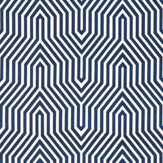 SCHUMACHER  CUT & PATTERNED VELVETS VANDERBILT VELVET VELVETS,CUT VELVET,HIGH PERFORMANCE VELVETS,CUT VELVET,HIGH PERFORMANCE BLEU   - 66194