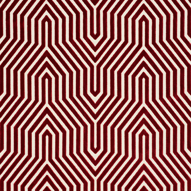 SCHUMACHER  CUT & PATTERNED VELVETS VANDERBILT VELVET VELVETS,CUT VELVET,HIGH PERFORMANCE VELVETS,CUT VELVET,HIGH PERFORMANCE GARNET   - 66196