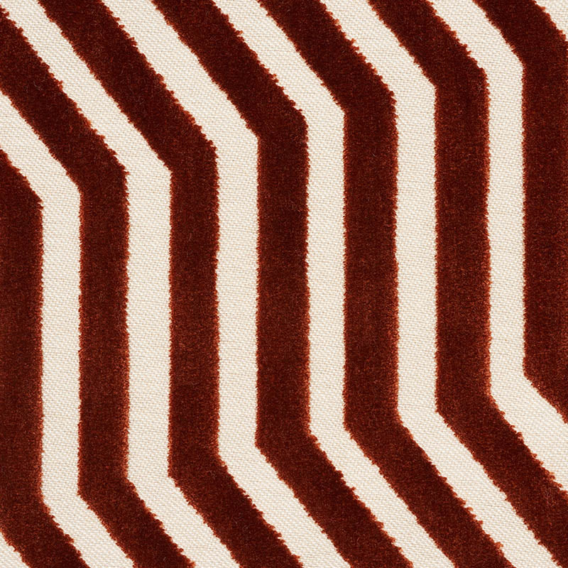 SCHUMACHER  CUT & PATTERNED VELVETS VANDERBILT VELVET VELVETS,CUT VELVET,HIGH PERFORMANCE VELVETS,CUT VELVET,HIGH PERFORMANCE RUSSET   - 66197