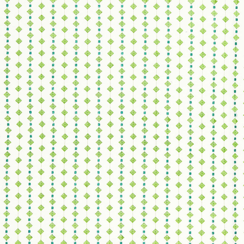 SCHUMACHER  FLIGHT OF FANCY Macaroni WOVEN WOVEN TURQUOISE / LEAF   - 66262