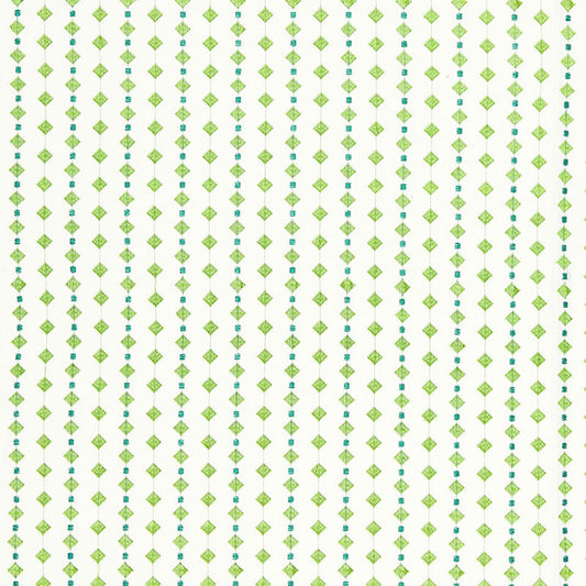 SCHUMACHER  FLIGHT OF FANCY Macaroni WOVEN WOVEN TURQUOISE / LEAF   - 66262