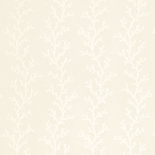 SCHUMACHER  RADIANCE SHEERS & CASEMENTS CORAL SHEER EMBROIDERIES,SHEERS & CASEMENTS EMBROIDERIES,SHEERS & CASEMENTS POLAR WHITE / ECRU   - 66330