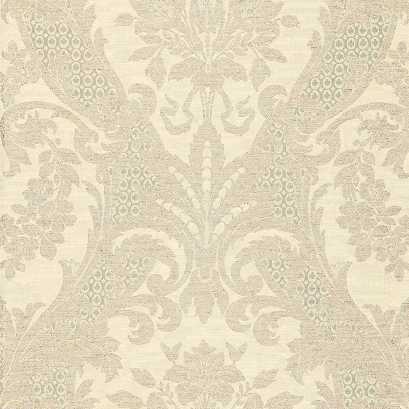 SCHUMACHER  PALAZZO TOSCANA LINEN DAMASK PATTERN WOVENS PATTERN WOVENS GREIGE   - 66340