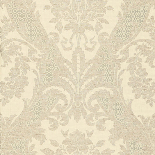 SCHUMACHER  PALAZZO TOSCANA LINEN DAMASK PATTERN WOVENS PATTERN WOVENS GREIGE   - 66340