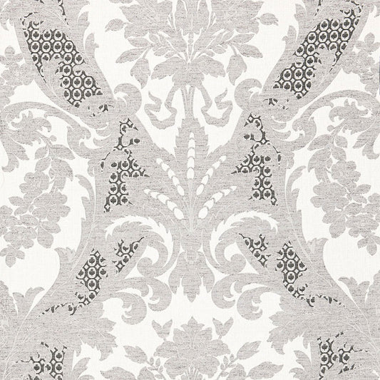 SCHUMACHER  PALAZZO TOSCANA LINEN DAMASK PATTERN WOVENS PATTERN WOVENS GRISAILLE   - 66342