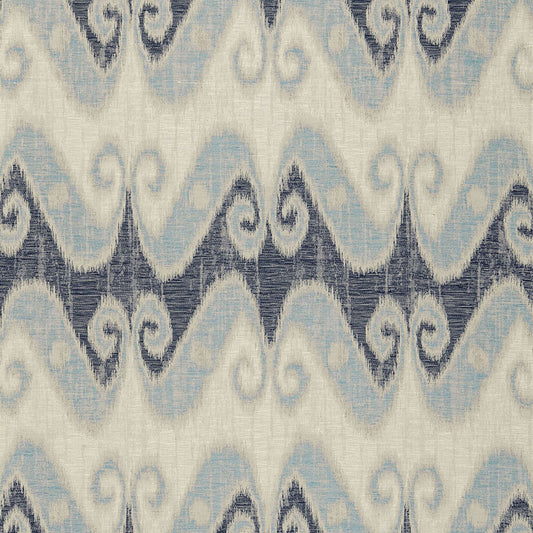 SCHUMACHER  PALAZZO TALI WEAVE PATTERN WOVENS PATTERN WOVENS INDIGO   - 66352