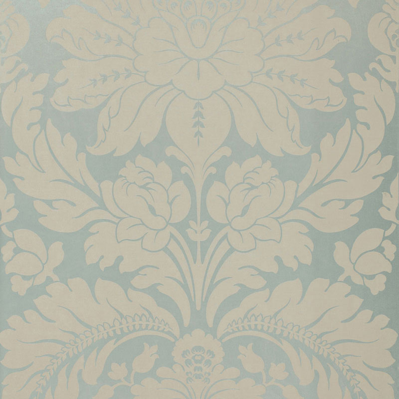 SCHUMACHER  COURTRAI ANVERS DAMASK PATTERN WOVENS PATTERN WOVENS AZURE   - 66561