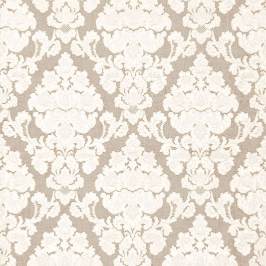 SCHUMACHER  PALAZZO MONTALCINO APPLIQU?? DAMASK PATTERN WOVENS PATTERN WOVENS LINEN   - 66590