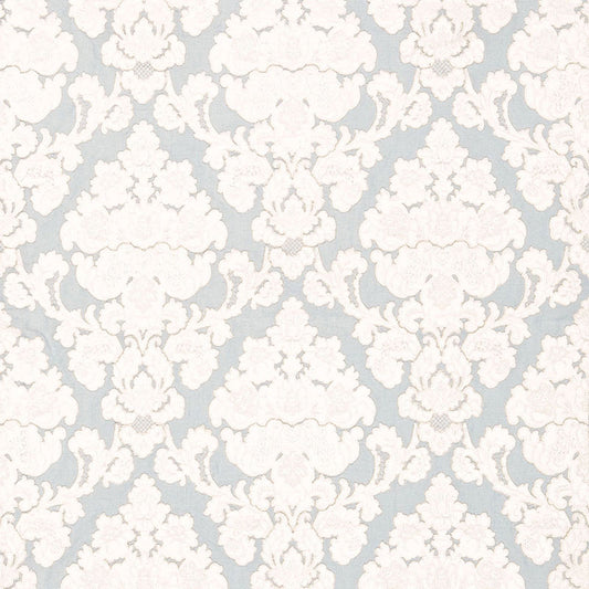 SCHUMACHER  PALAZZO MONTALCINO APPLIQU?? DAMASK PATTERN WOVENS PATTERN WOVENS ROBIN'S EGG   - 66591