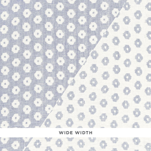 SCHUMACHER  PALAZZO TIMUR WEAVE MATELASSE,PATTERN WOVENS INDIGO   - 66612