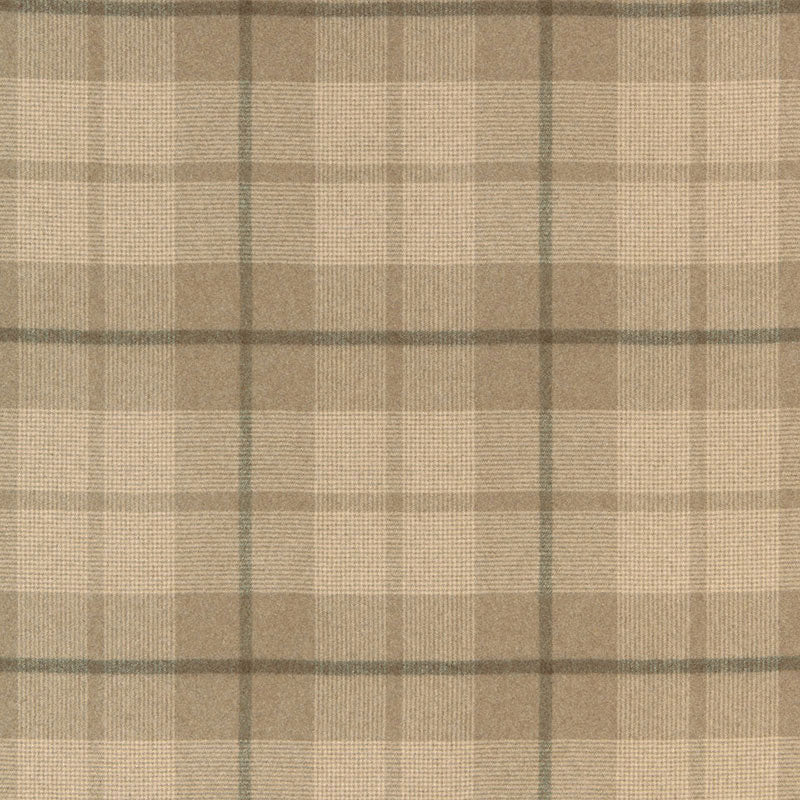 SCHUMACHER  A COUNTRY LIFE MONTANA WOOL PLAID WOVEN WOVEN BUCKSKIN   - 66660