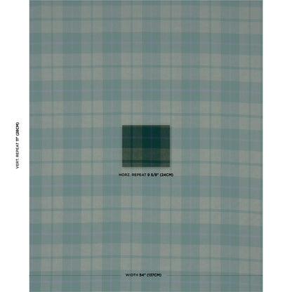 SCHUMACHER  A COUNTRY LIFE MONTANA WOOL PLAID WOVEN WOVEN HUNTER   - 66666