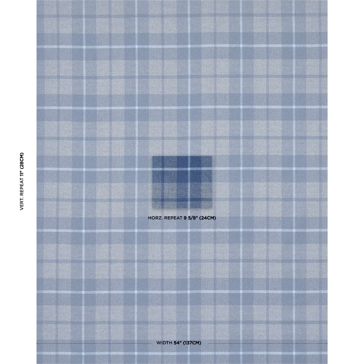 SCHUMACHER  A COUNTRY LIFE MONTANA WOOL PLAID WOVEN WOVEN SLATE   - 66668