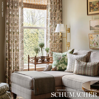 SCHUMACHER FABRIC  LUXE LODGE BANCROFT WOOL PLAID   MALT   - 66771