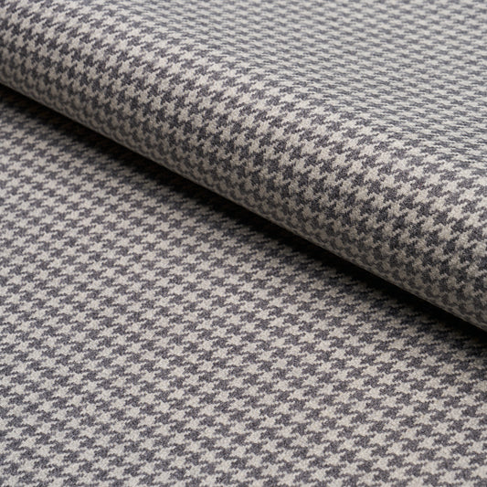 SCHUMACHER  LUXE LODGE HUSTON WOOL HOUNDSTOOTH PATTERN WOVENS PATTERN WOVENS OXFORD GREY   - 66782