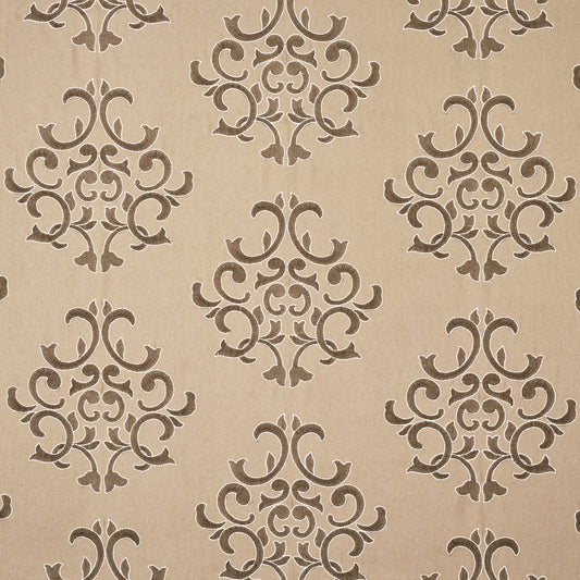 SCHUMACHER  OTTOMAN CHIC Byron Embroidered Wool WOVEN WOVEN BUCKSKIN   - 66831