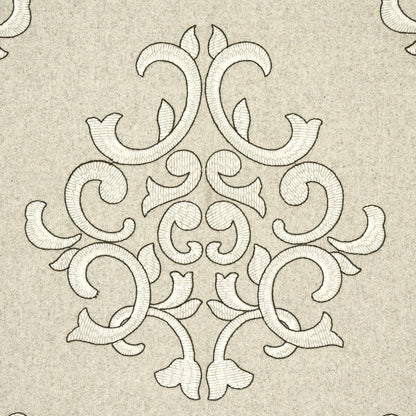 SCHUMACHER  OTTOMAN CHIC Byron Embroidered Wool WOVEN WOVEN OAT   - 66832