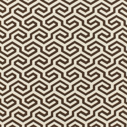 SCHUMACHER  CHROMA SP14 MING FRET PATTERN WOVENS PATTERN WOVENS CHOCOLATE   - 66885