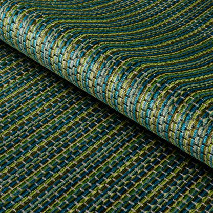 SCHUMACHER  CUT & PATTERNED VELVETS DOWNTOWN VELVET VELVETS VELVETS PEACOCK   - 66917