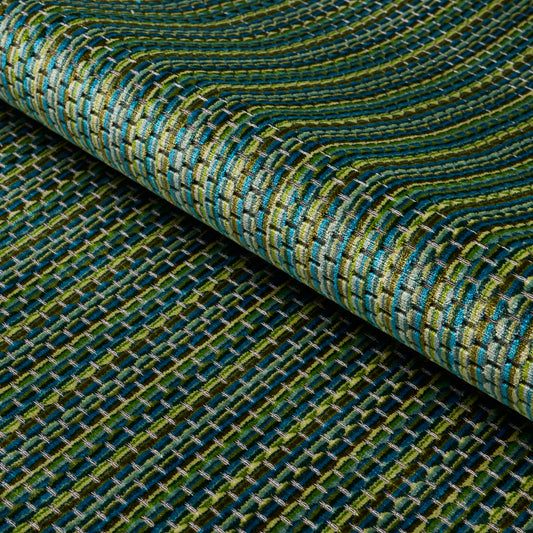 SCHUMACHER  CUT & PATTERNED VELVETS DOWNTOWN VELVET VELVETS VELVETS PEACOCK   - 66917