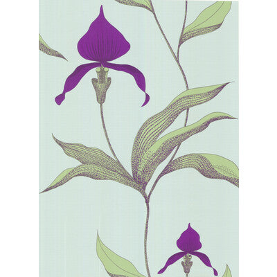 COLE & SON ORCHID --BOTANICAL & FLORAL- TURQUOI   - 66/4027.CS.0