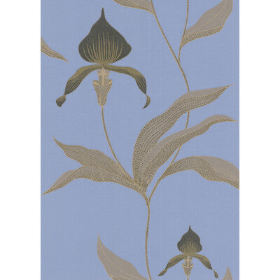 COLE & SON ORCHID --BOTANICAL & FLORAL- BLUE,BEIGE,   - 66/4030.CS.0