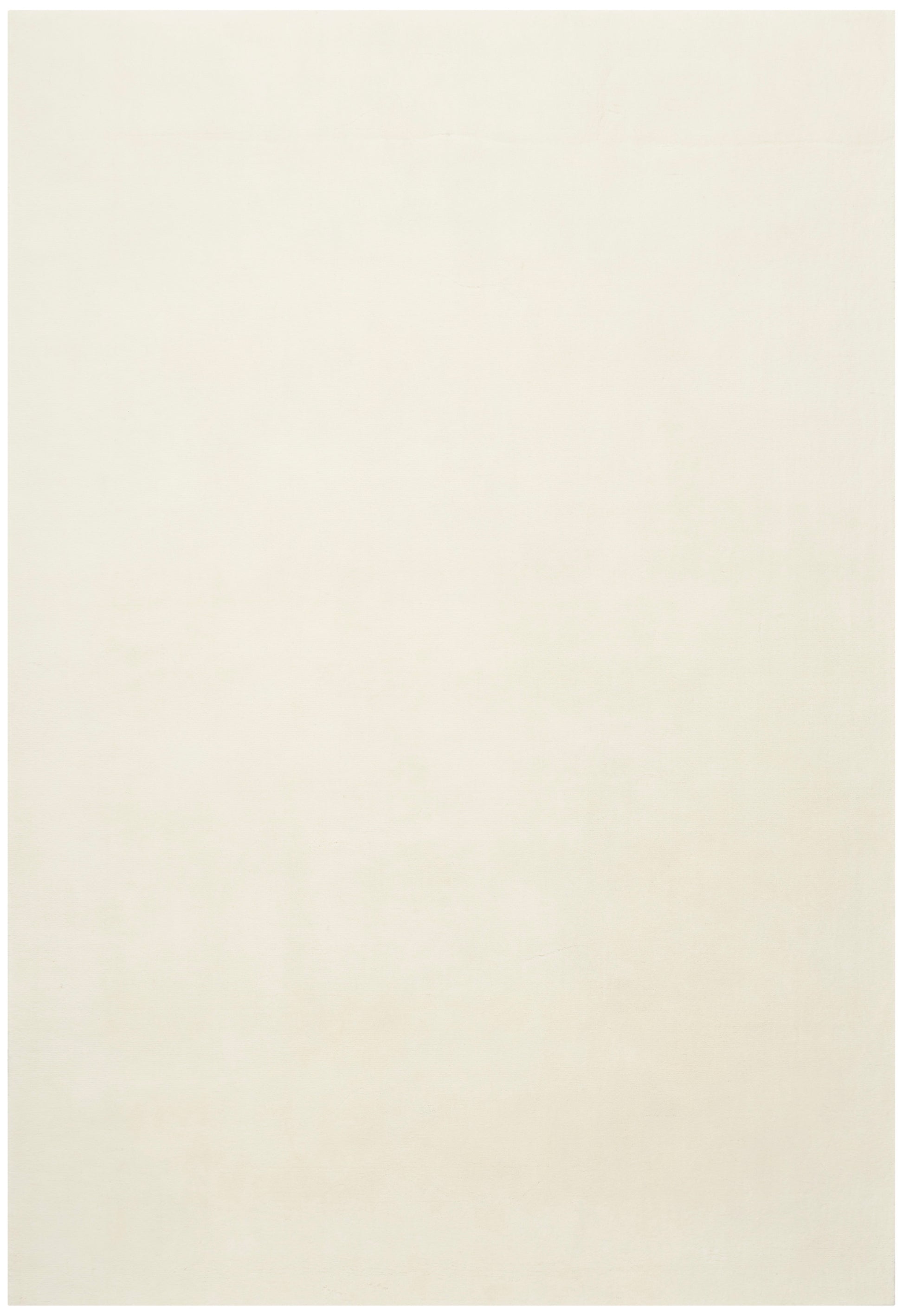 Creamy off-white rectangular rug with a subtle woven texture.