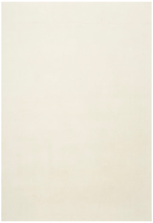 Creamy off-white rectangular rug with a subtle woven texture.