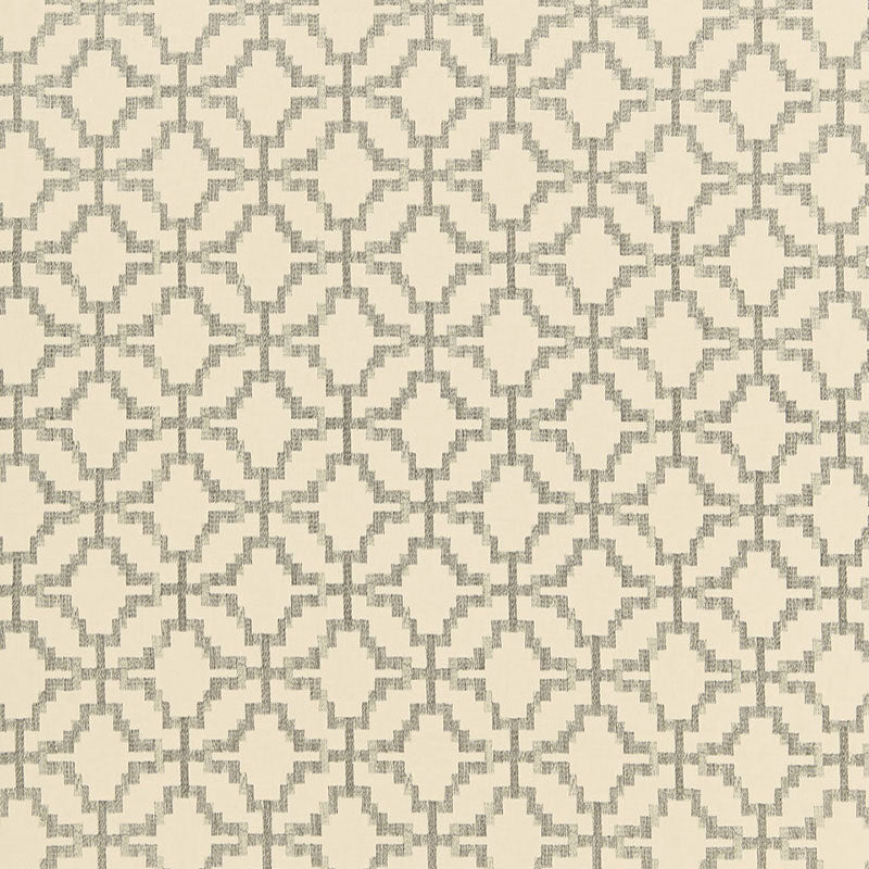 SCHUMACHER  CHROMA Sarana Linen Embroidery WOVEN WOVEN OATMEAL   - 67011