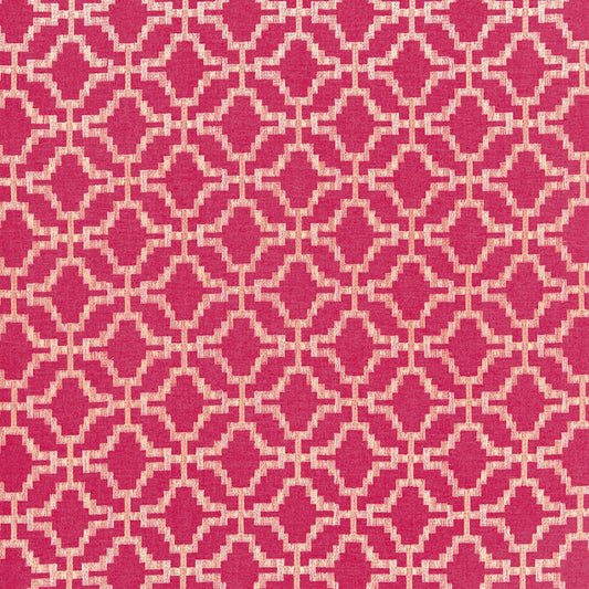 SCHUMACHER  CHROMA Sarana Linen Embroidery WOVEN WOVEN RASPBERRY   - 67012