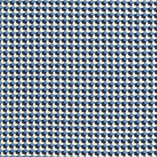 SCHUMACHER  CHROMA CROSSTOWN WEAVE PATTERN WOVENS PATTERN WOVENS NAVY   - 67101