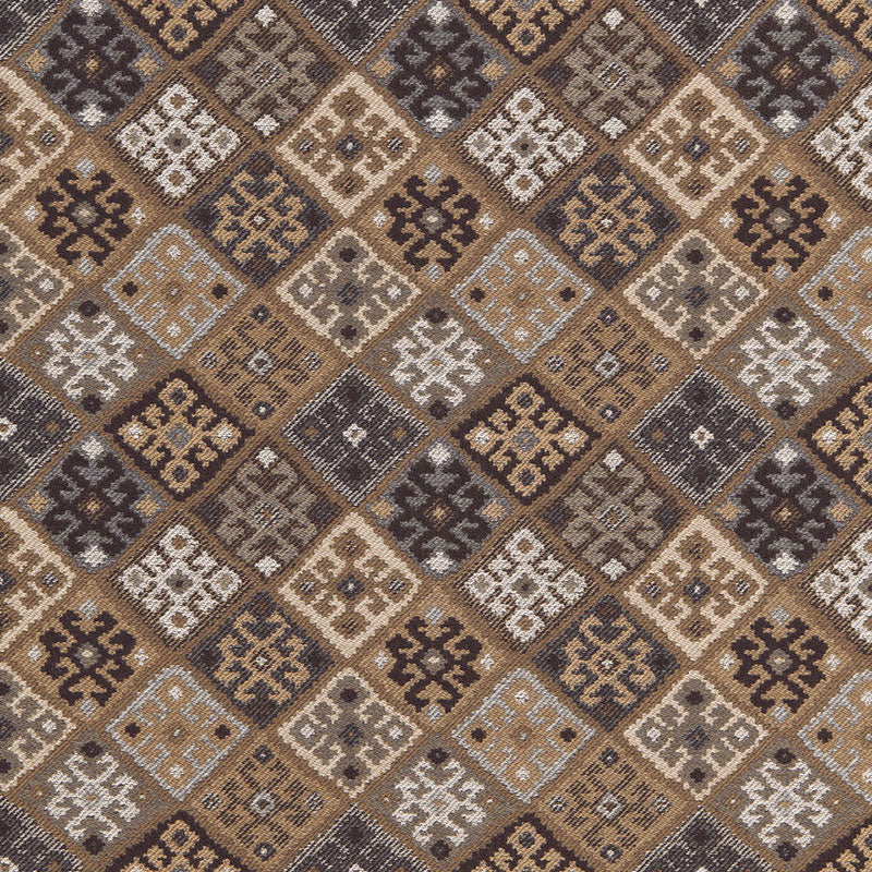 SCHUMACHER  LUXE LODGE KILIM WEAVE PATTERN WOVENS PATTERN WOVENS BUCKSKIN   - 67140