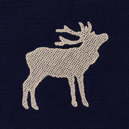 SCHUMACHER  LUXE LODGE CARIBOU EMBROIDERY EMBROIDERIES EMBROIDERIES NAVY   - 67162